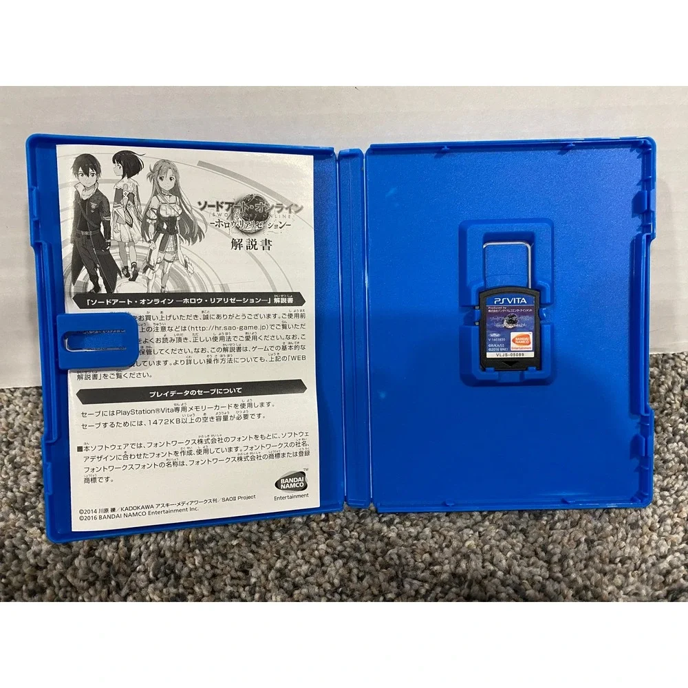 Bandai Namco Video Game SAO Hollow Realization PS Vita Japan Import